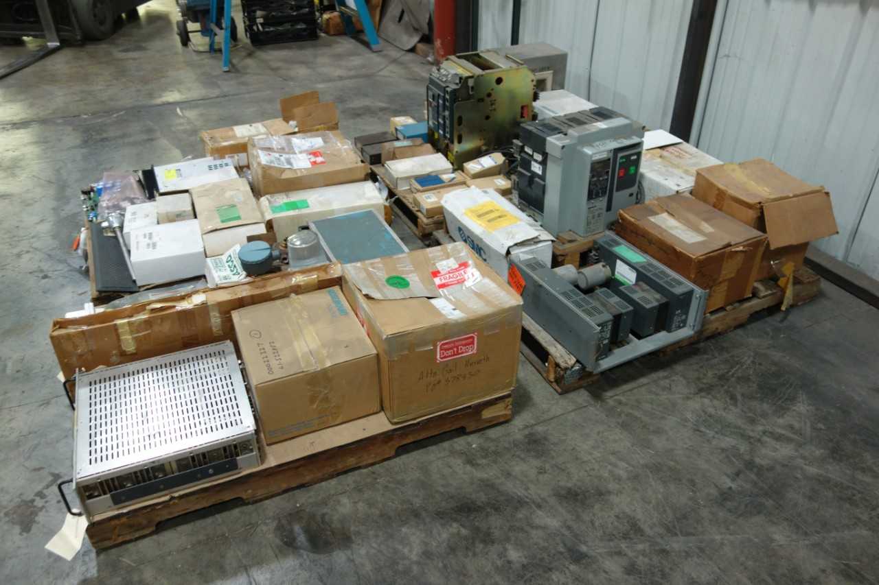 4 PALLETS OF ASSORTED ELECTRICAL - ELECTRICAL COMPONENTS