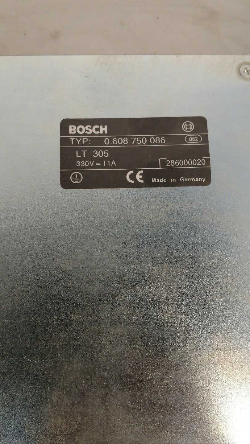 BOSCH LT305 LT-305 0608750086 300V 11A Module - Used - Bench Tested - AUTOMATION & CONTROLS