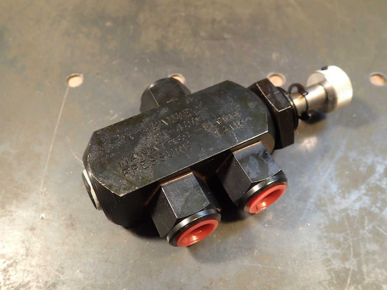 Parker Manatrol Colorflow GT-400 1/4" Gauge Isolator Hydraulic Control Valve NOS - CONTROL VALVE