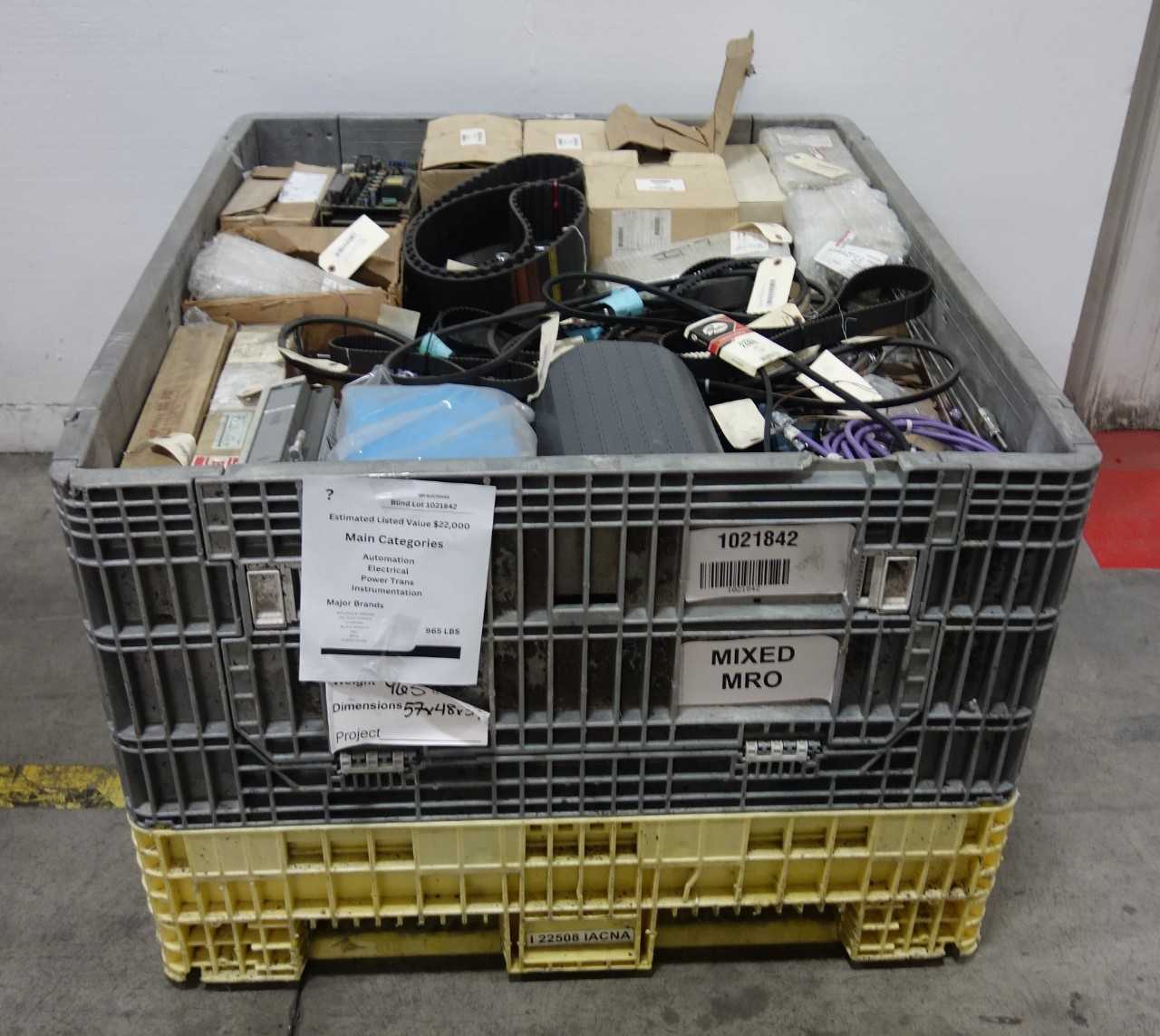 BLIND LOT OF MIXED MRO - INDUSTRIAL PARTS