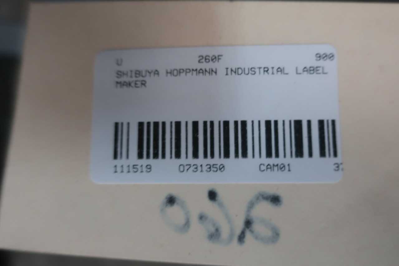SHIBUYA HOPPMANN INDUSTRIAL LABEL MAKER - PACKAGING