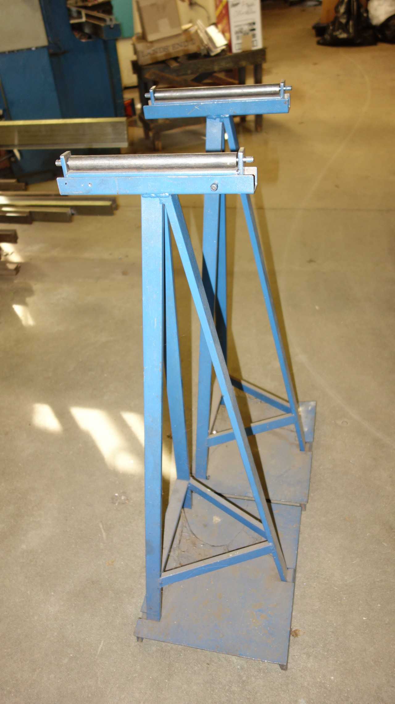 LOT OF 2 ROLLER STANDS - TUBE LASER CUTTERS
