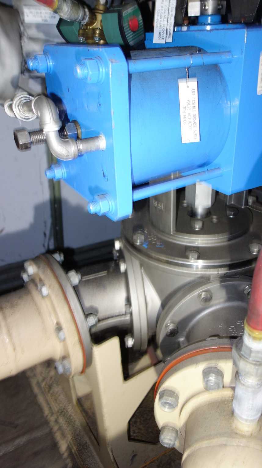 DSI MILL 6 IN STAINLESS 3-WAY DISCHARGE VALVE - CONTROL VALVE