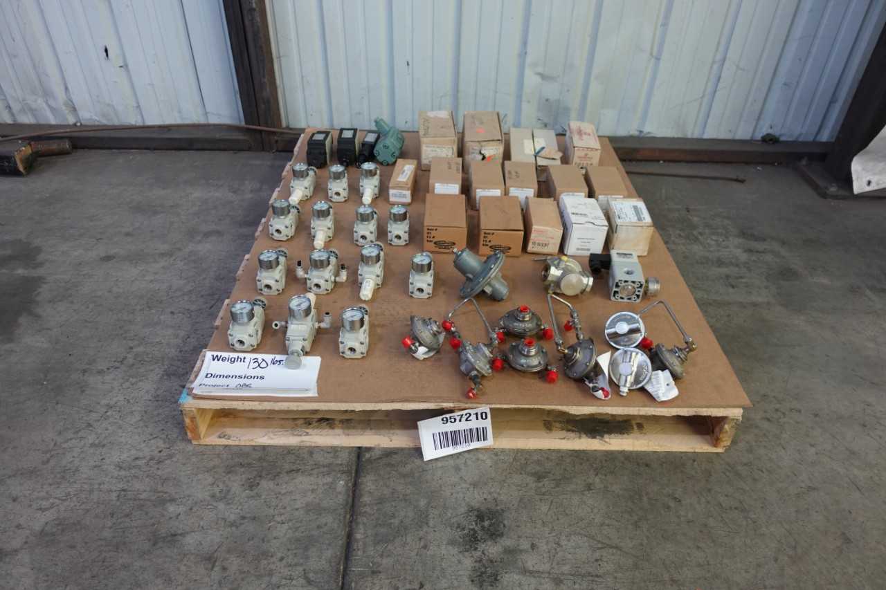 PALLET OF ASSORTED PRESSURE REDUCING VALVES - VALVES