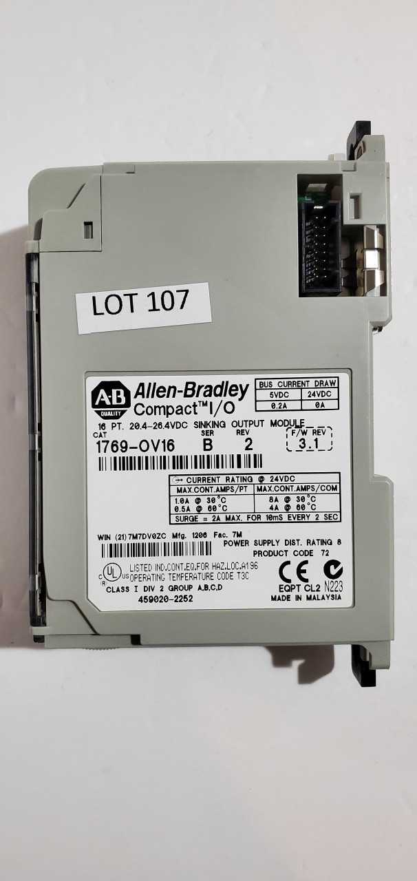 Allen Bradley Compact I/O 1769-OV16 - AUTOMATION & CONTROLS