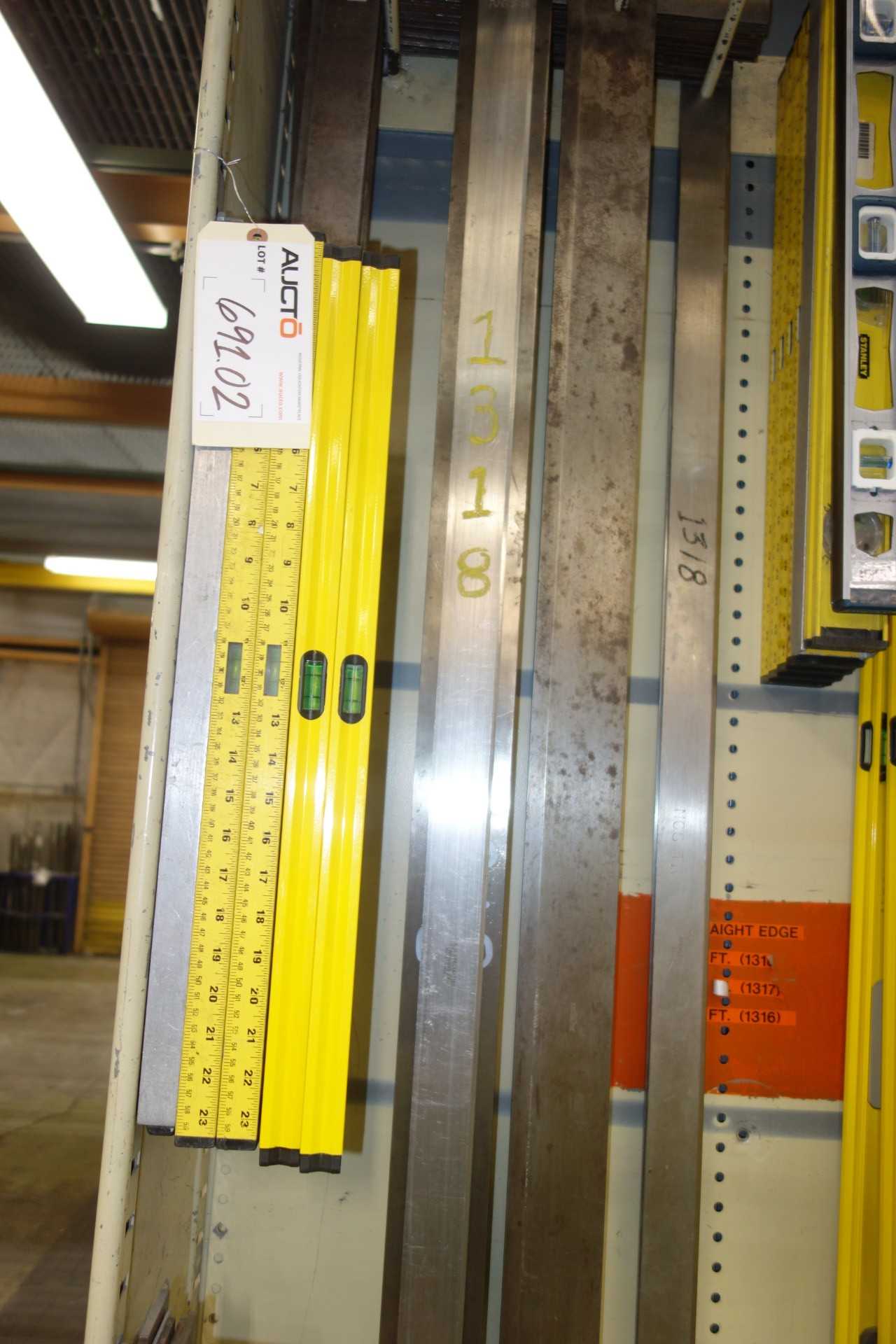 Contents of Shelving - Stanley levels and straight edges - ELECTRIC POWER TOOLS