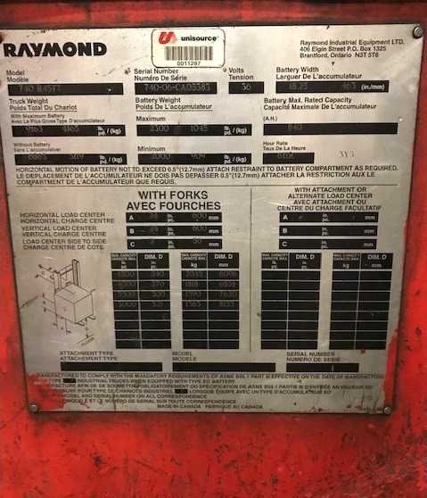 2006 RAYMOND 7400-R45TT reach truck, Calgary, AB Canada - REACH TRUCKS