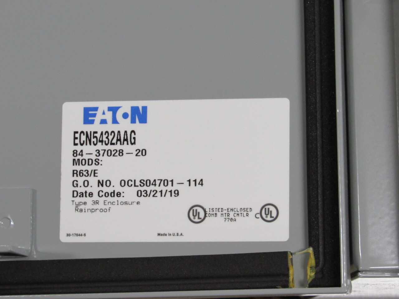 Eaton ECN Enclosure - ELECTRICAL COMPONENTS
