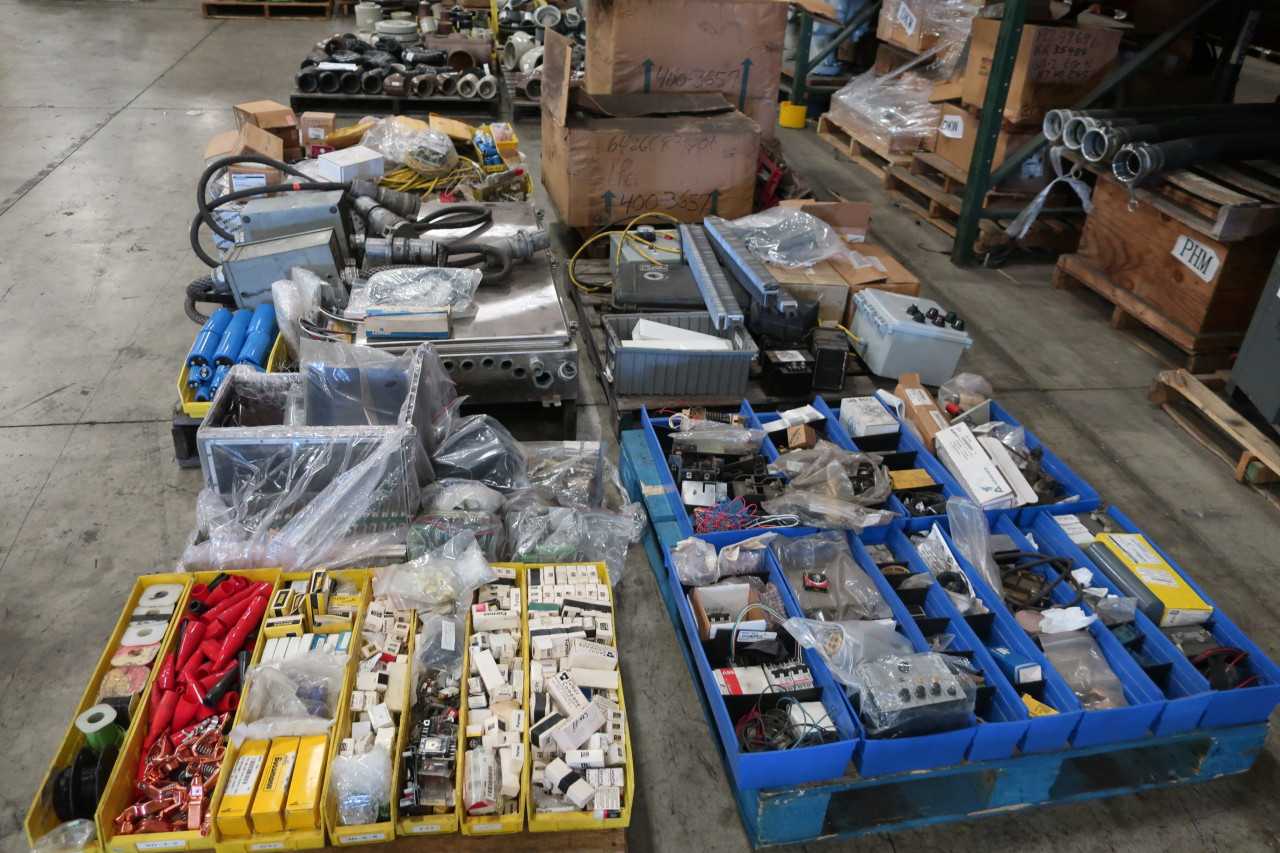 6 PALLETS OF ASSORTED ELECTRICAL SUPPLIES - ELECTRICAL COMPONENTS