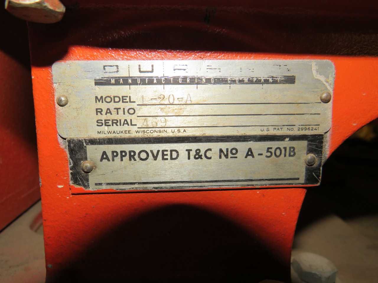 DURANT 5-BDW-71-L-AC 1:1, L-20-A WIRE CABLE COUNTER - ELECTRIC POWER TOOLS