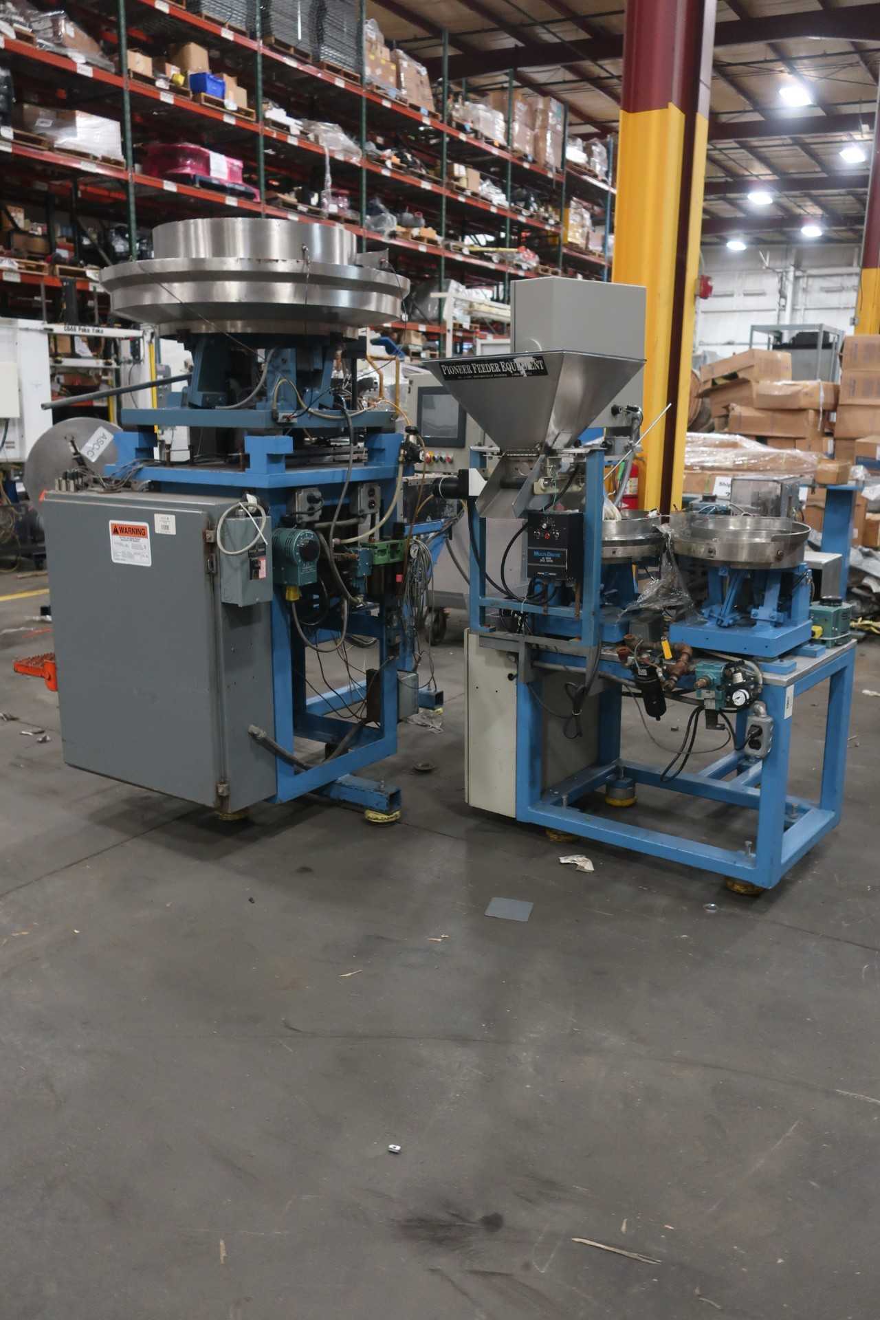 LOT OF 2 ROTARY FEEDER SYSTEMS PARTS ONLY - MACHINING ACCESSORIES & TOOLING