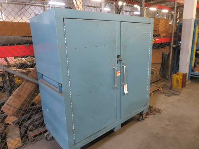 HEAVY Duty Cabinet on wheels with contents - MISCELLANEOUS