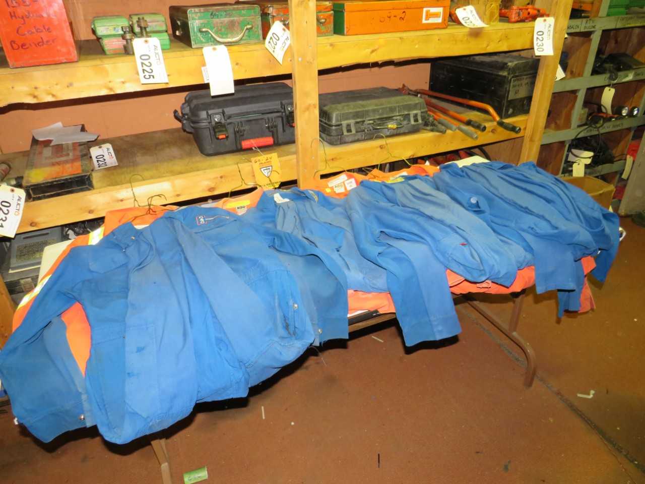 LOT OF 10 ASSORTED FLAME RESISTANT COVERALLS - SAFETY SWITCH