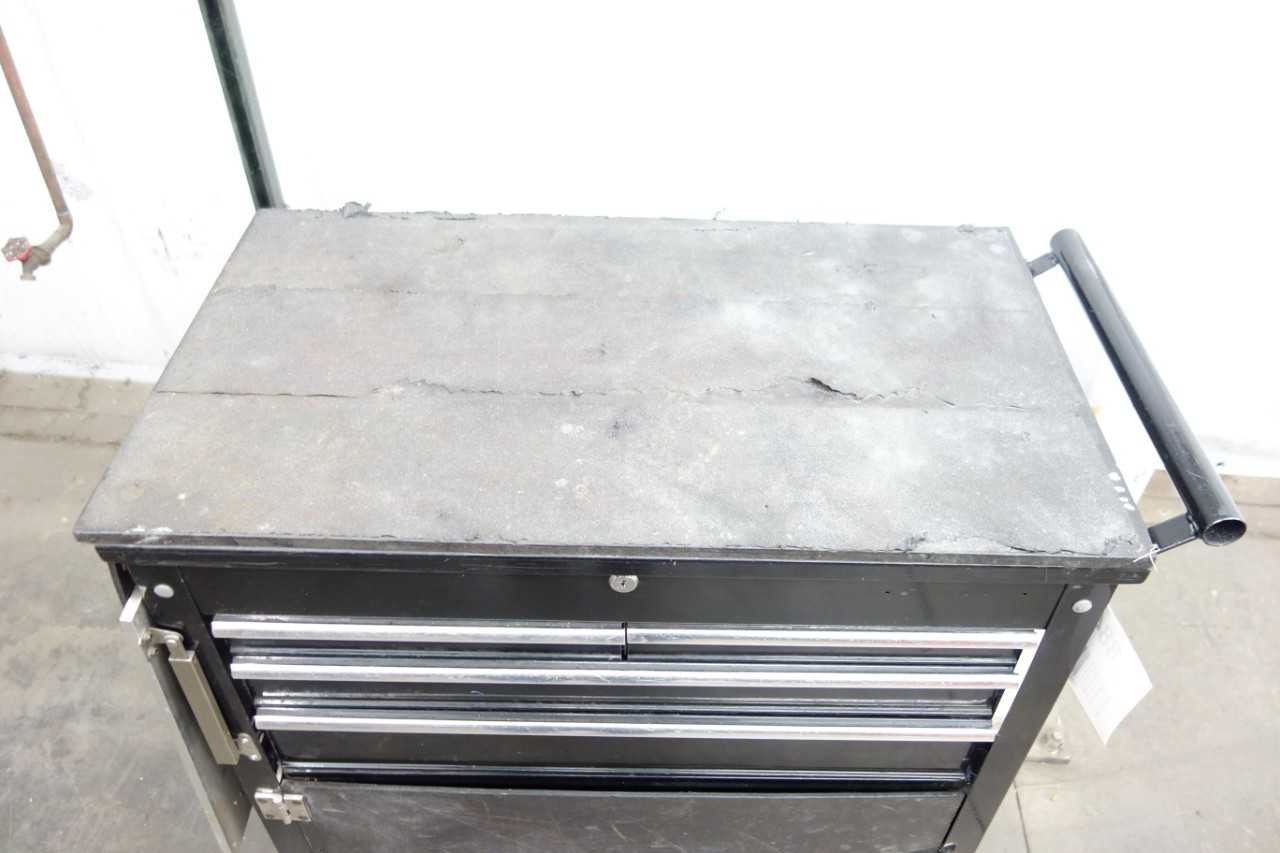 FOUR DRAWER ROLL CART WITH SIDE TRAY - MACHINING ACCESSORIES & TOOLING