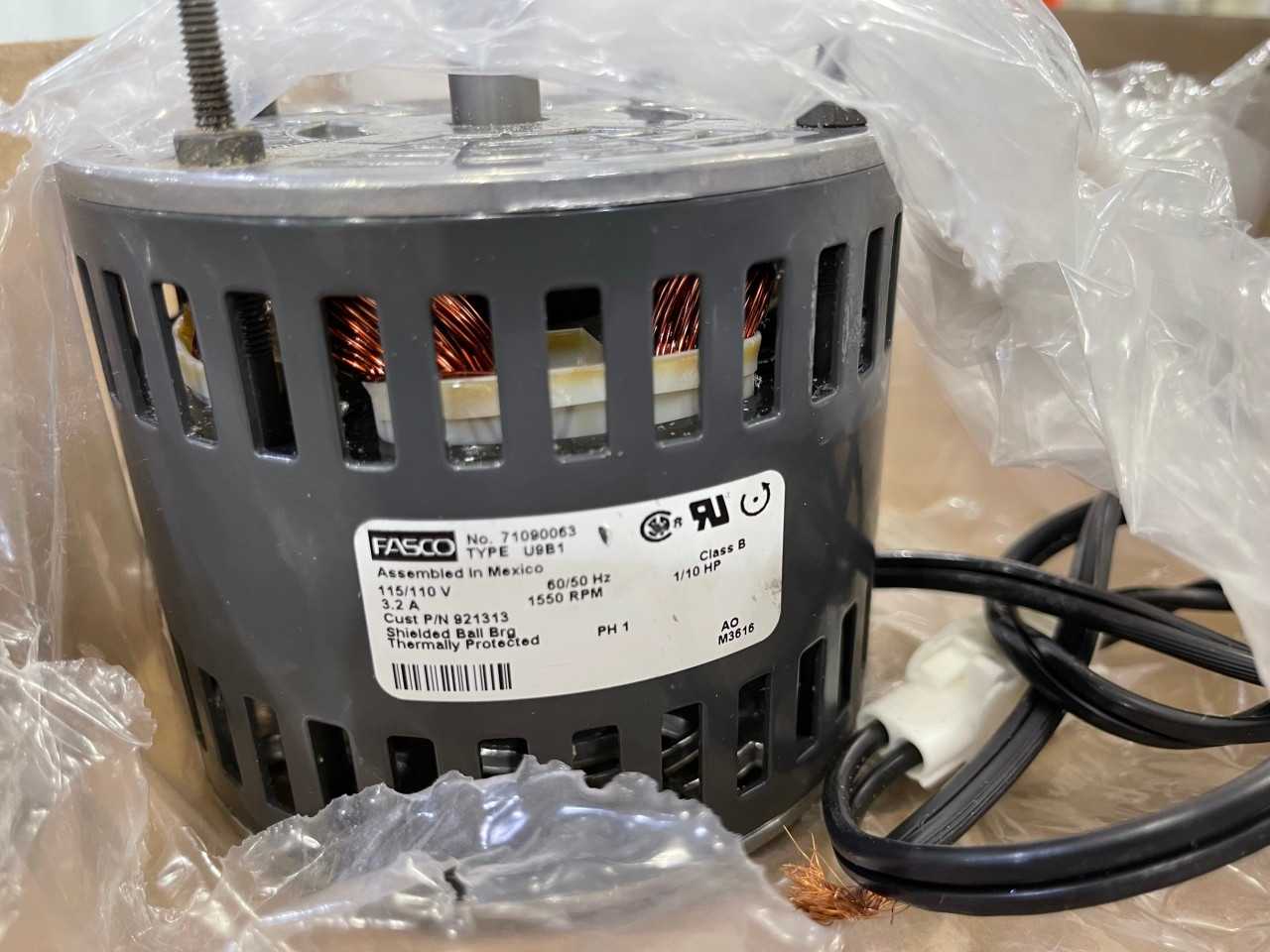 Fasco New 1550 RPM Electric Motor - LIGHTING