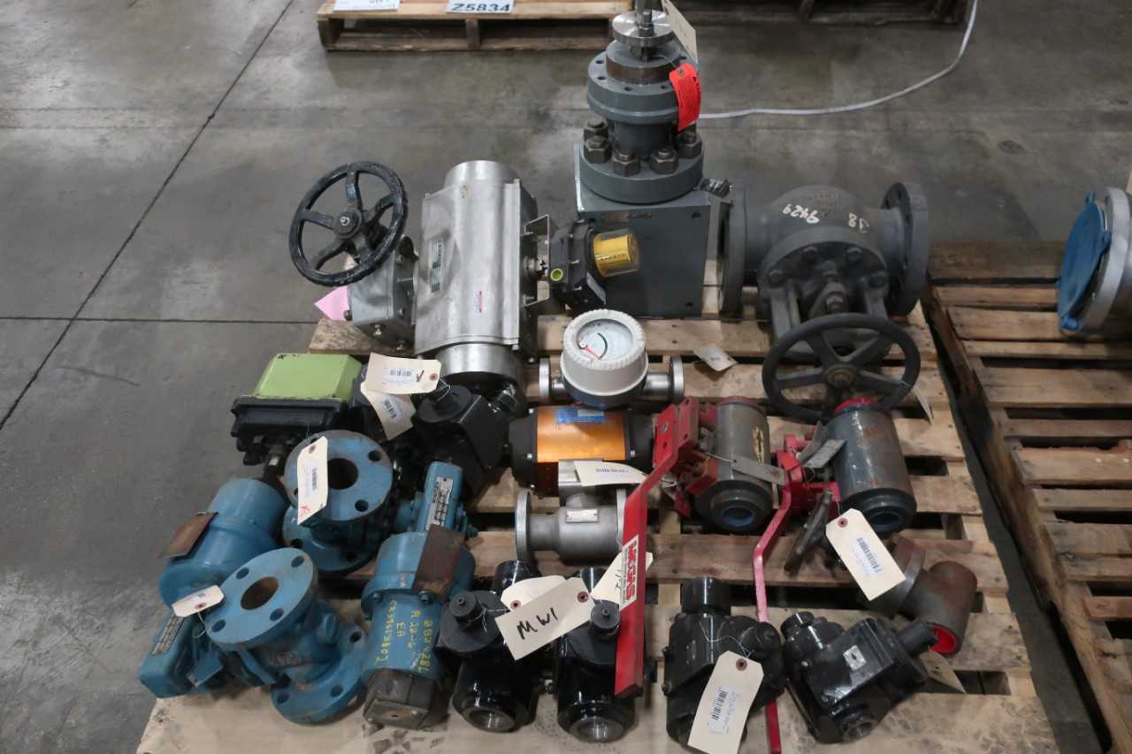 2 PALLETS OF ASSORTED VALVES 1IN-6IN - VALVES