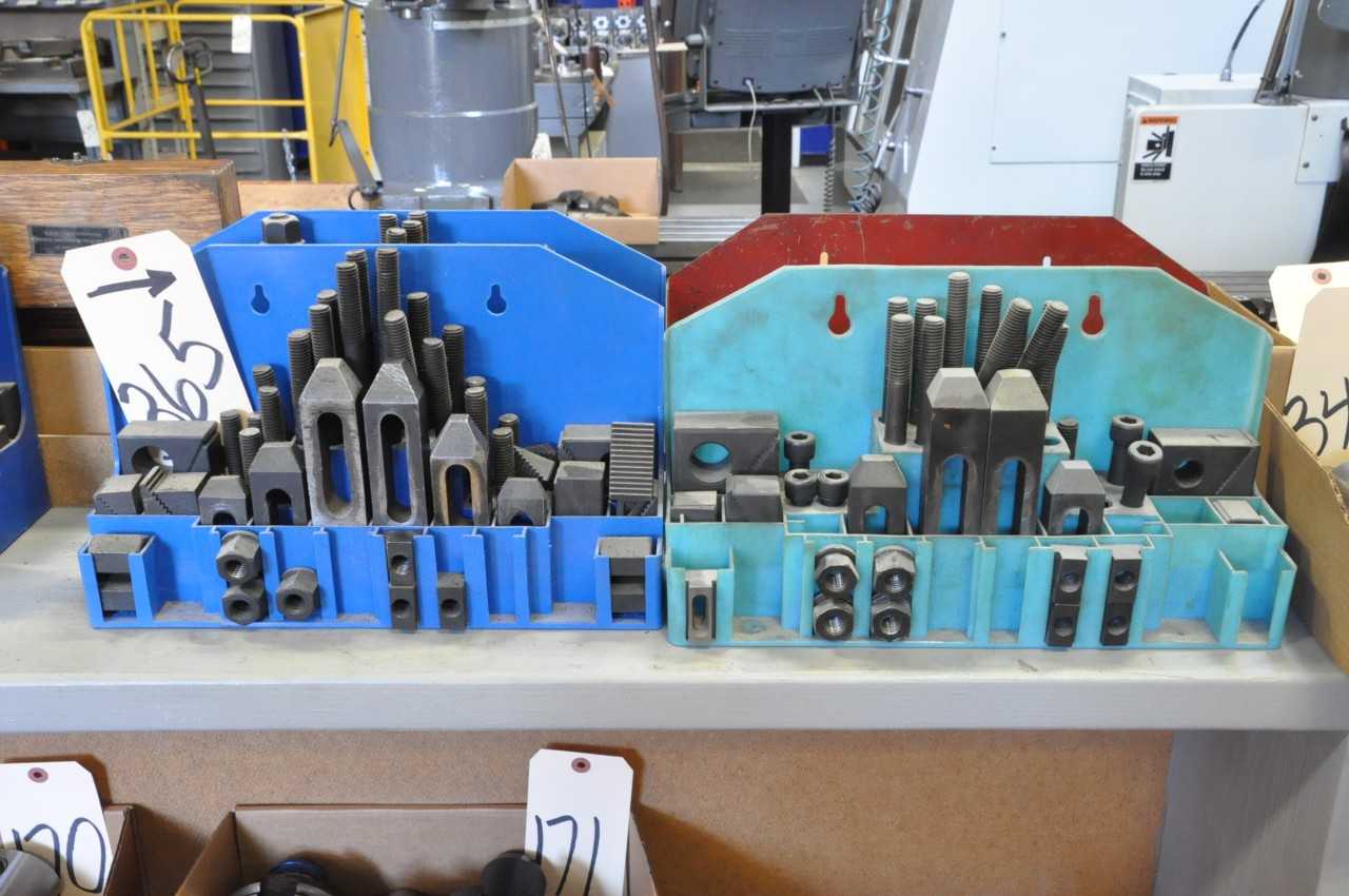 Lot-(3) Hold Down Tooling Sets with Stands and (1) Empty Stand - ELECTRIC POWER TOOLS