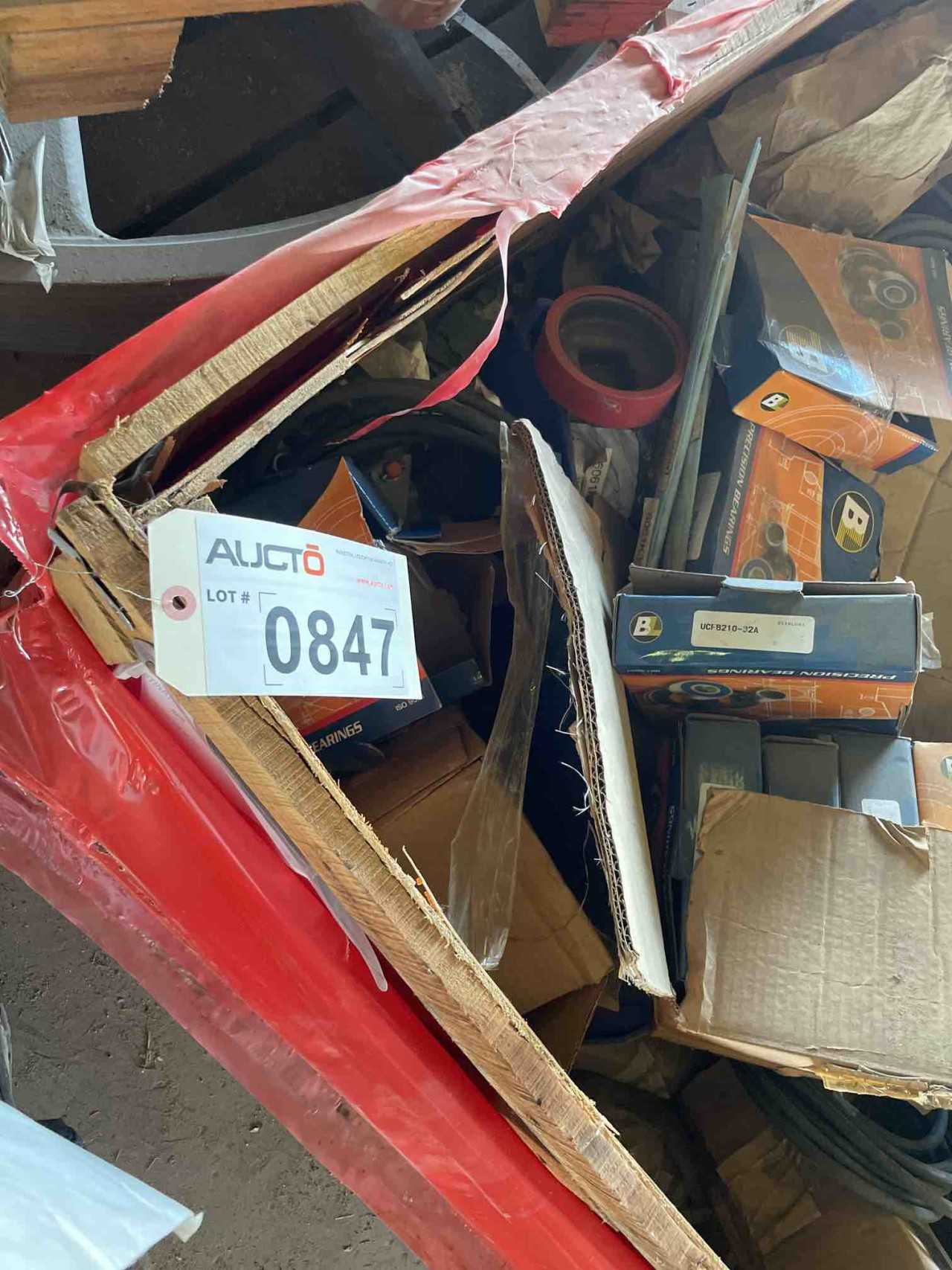 ASSORTED PALLET OF BEARINGS, FASTENERS & SPACERS - INDUSTRIAL PARTS