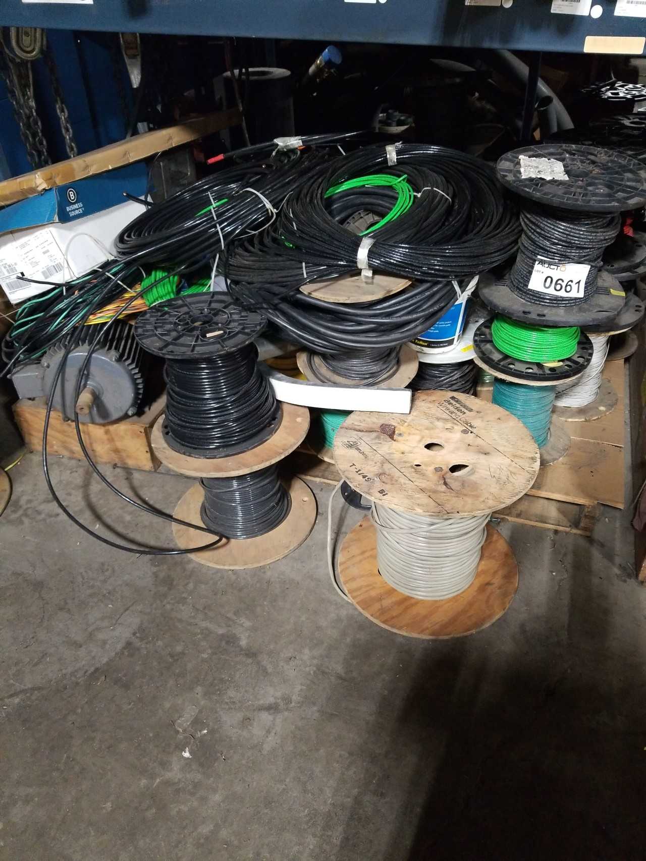 COPPER WIRES ON BOTTOM SECTION OF RACKING - MISCELLANEOUS COPPER WIRES ON BOTTOM SECTION OF RACKING - MISCELLANEOUS