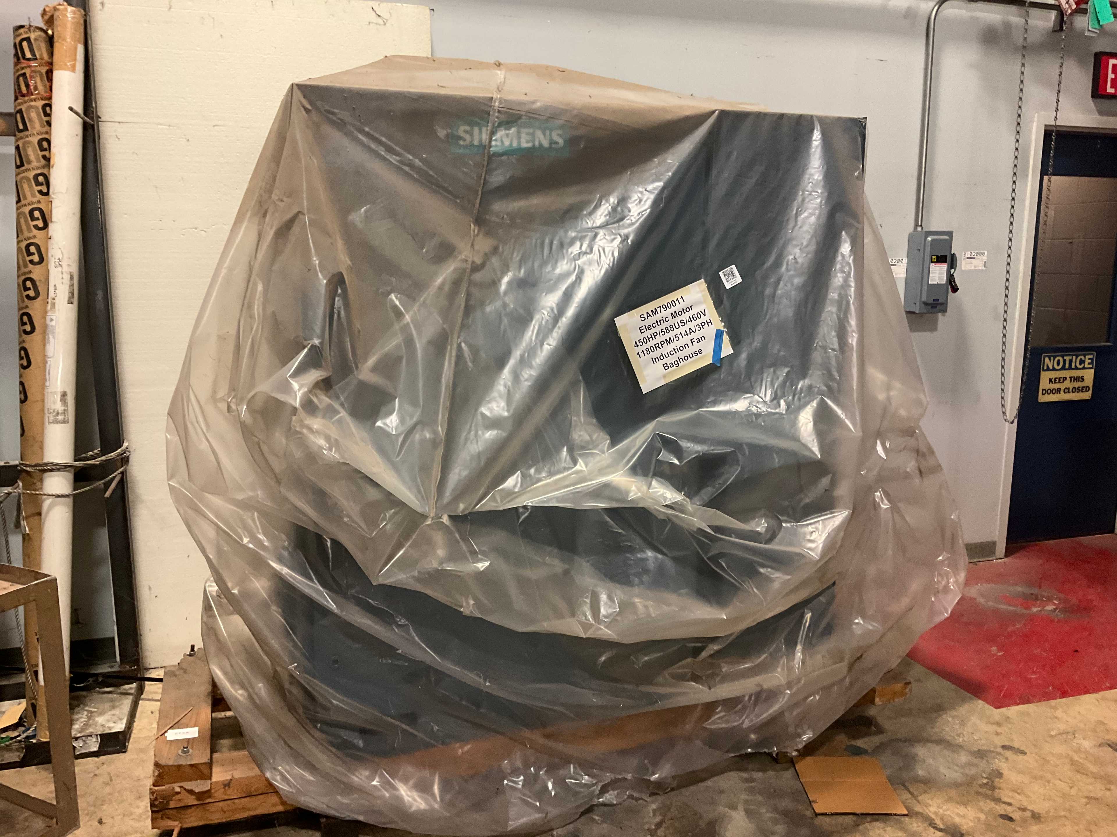 SIEMENS 450 HP ELECTRIC MOTOR - ELECTRIC MOTORS SIEMENS 450 HP ELECTRIC MOTOR - ELECTRIC MOTORS