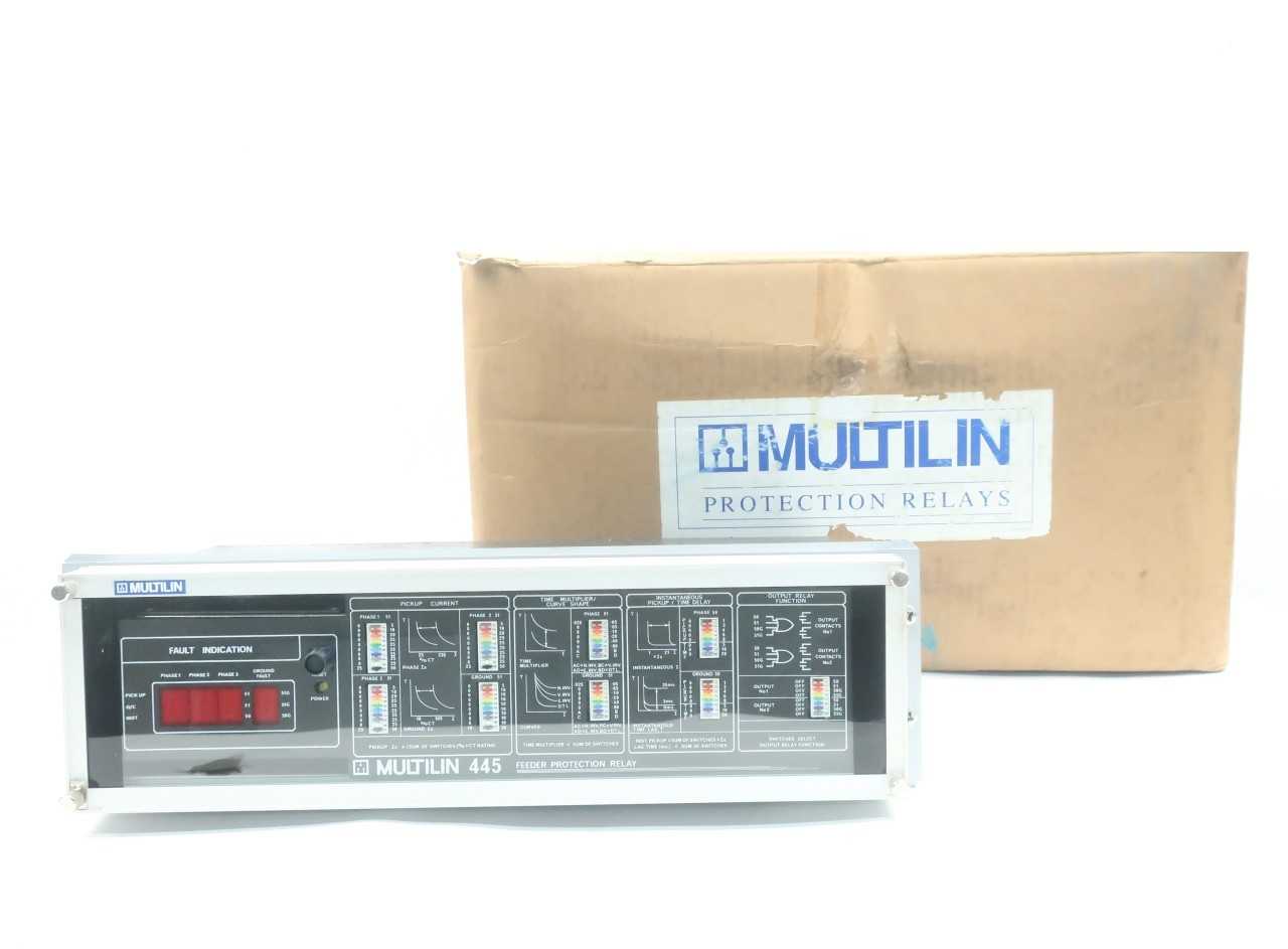 MULTILIN 445-E-125VDC FEEDER PROTECTION RELAY 125V-DC - AUTOMATION & CONTROLS MULTILIN 445-E-125VDC FEEDER PROTECTION RELAY 125V-DC - AUTOMATION & CONTROLS