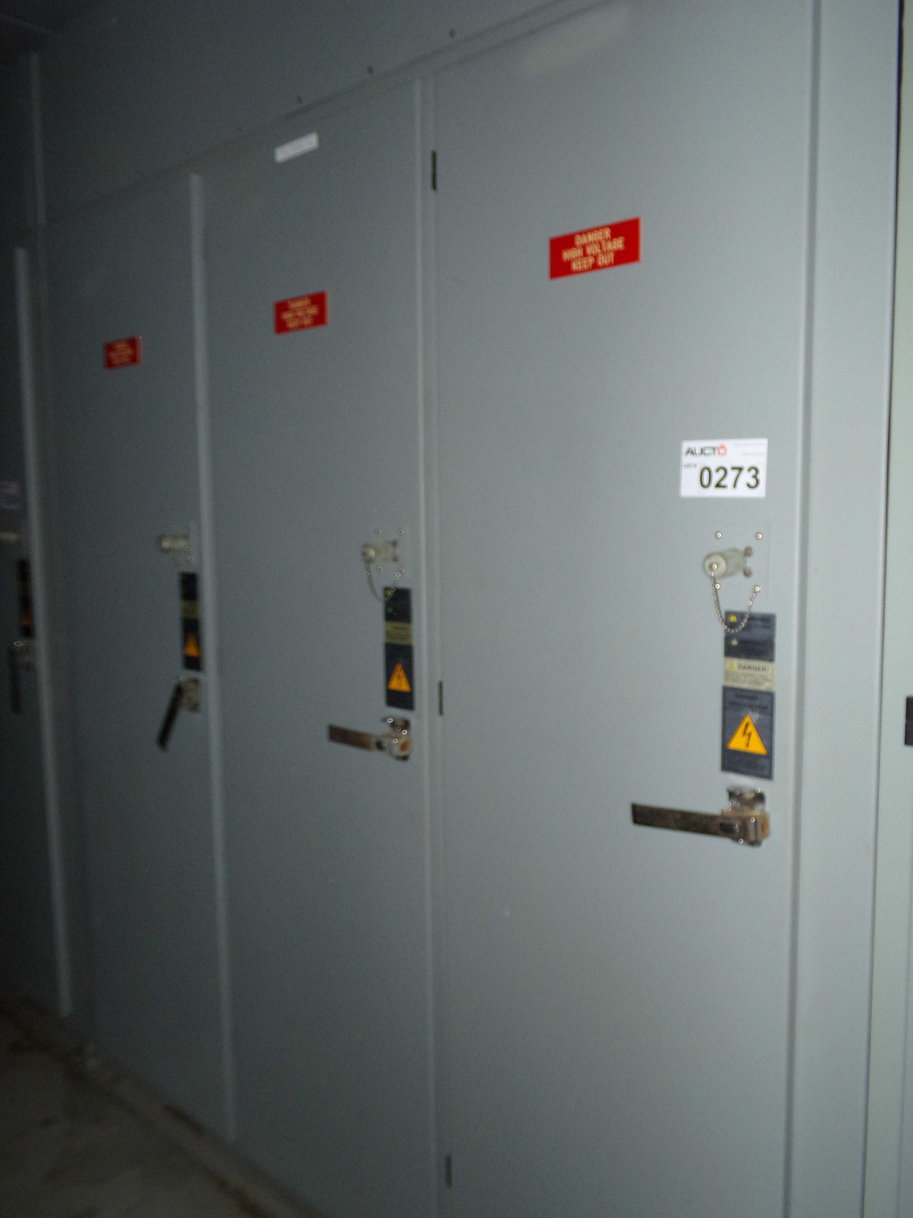 SIEMENS  CELL CABINET #2N, 3 SECTIONS - ELECTRICAL COMPONENTS