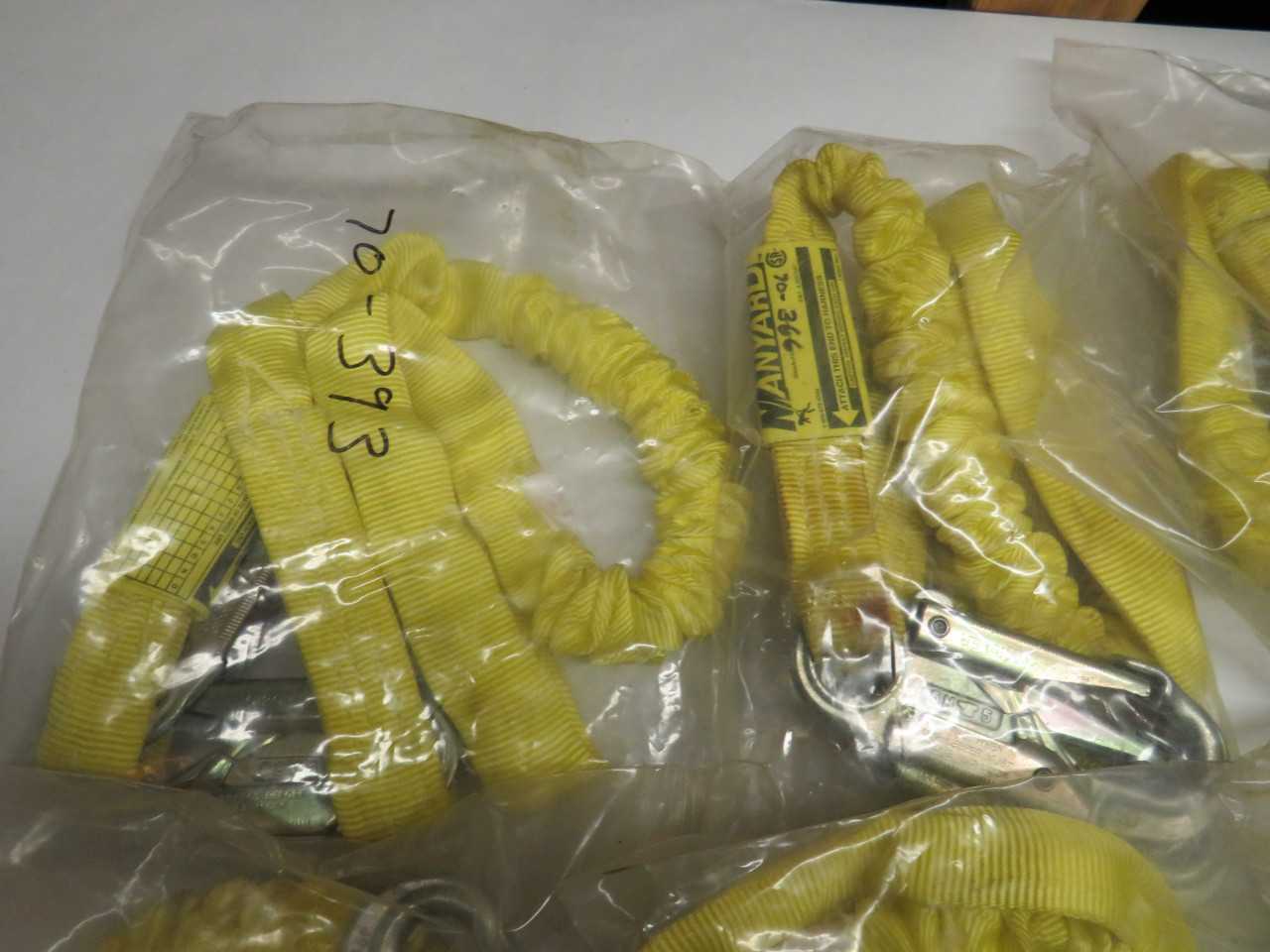 LOT OF 6 MILLER 216WLS/5FTYL MANYARD W/ LOCKING SNAPS - SAFETY EQUIPMENT