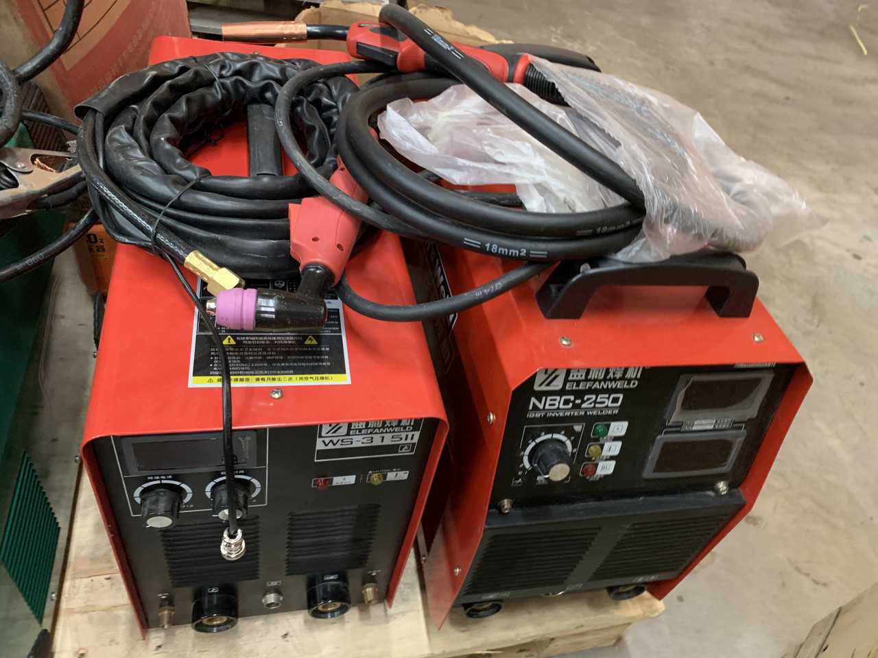 2 NEW ELEFANWELD INVERTER WELDERS WS-315II AND NBC-250 - WELDING EQUIPMENT 2 NEW ELEFANWELD INVERTER WELDERS WS-315II AND NBC-250 - WELDING EQUIPMENT