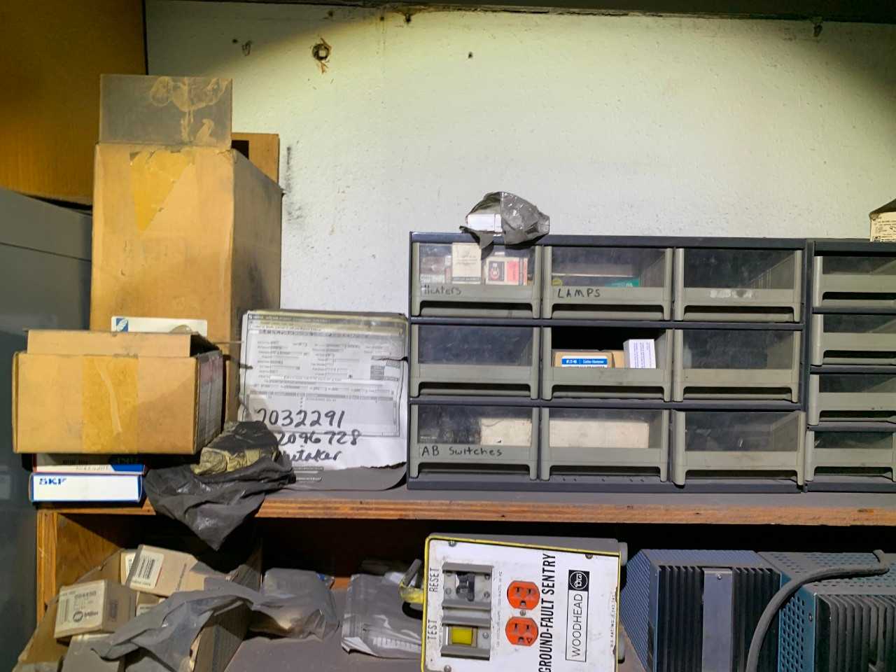 CONTENTS OF SHELVING - ELECTRICAL COMPONENTS