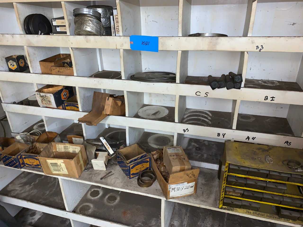 Shelve with all Contents - INDUSTRIAL PARTS