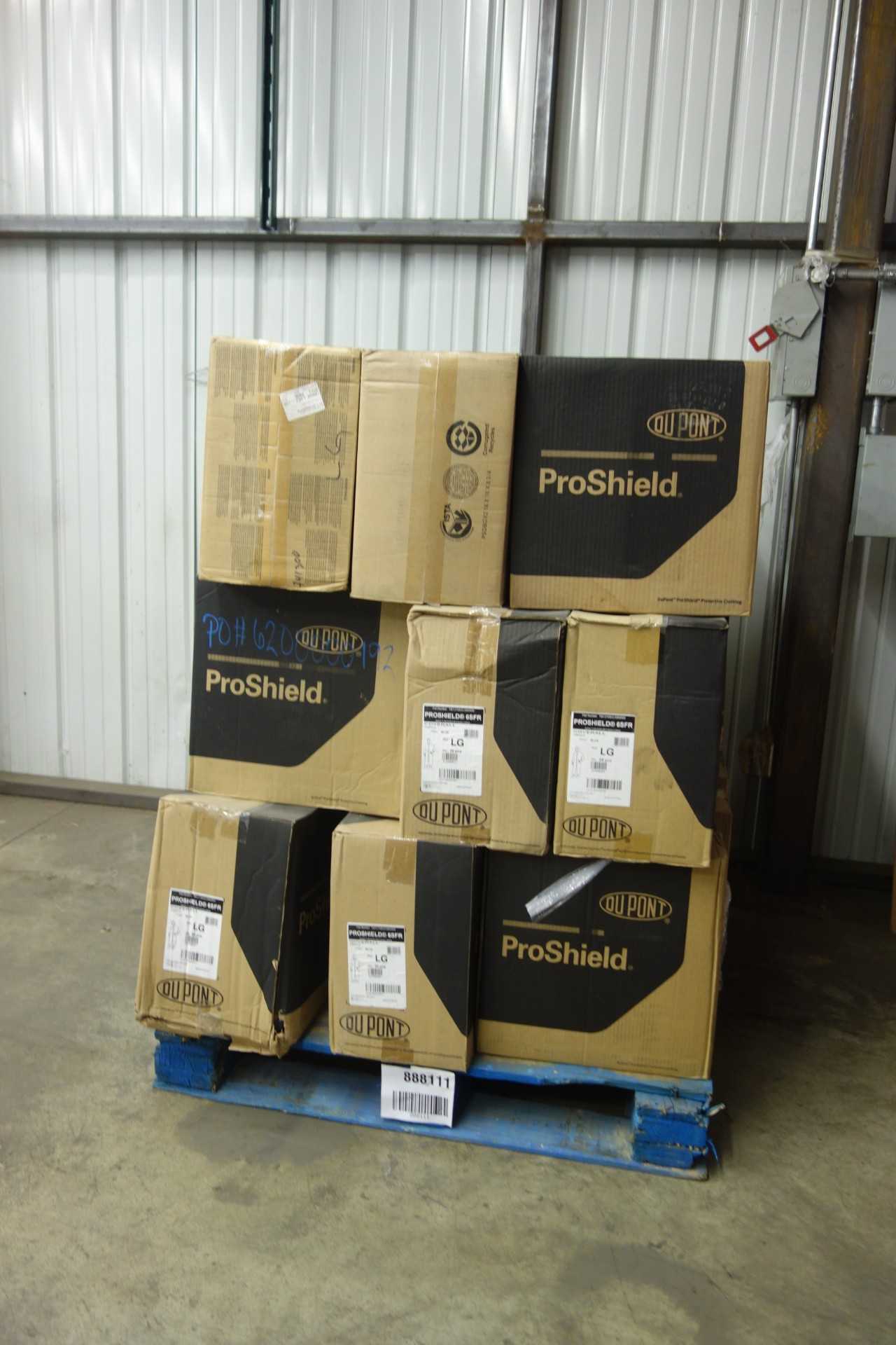 PALLET OF DUPONT PROSHIELD 60 AND 6SFR TEMPRO DISPOSABLE COVERALLS - SAFETY EQUIPMENT