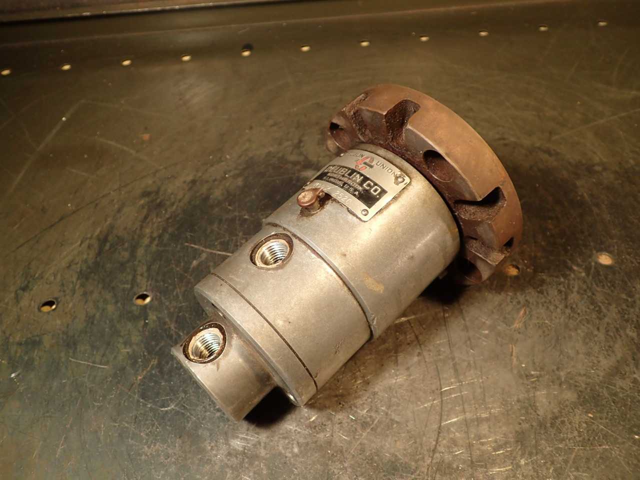 Deublin Model 2500 Rotary Rotating Union 4-Bolt Flange Mount: SOLD AS-IS - MACHINING EQUIPMENT
