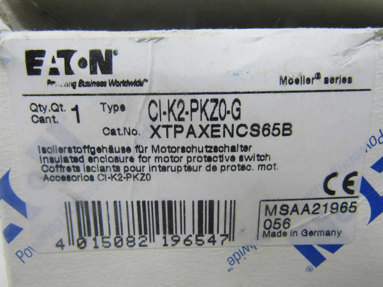 Quantity of 18x XTPAXENCS65B Starters - MOTOR STARTERS