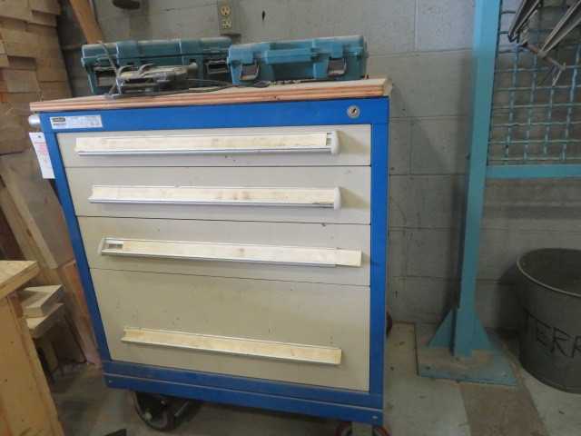 Stanley 4 drawer tool cabinet and contents - MISCELLANEOUS