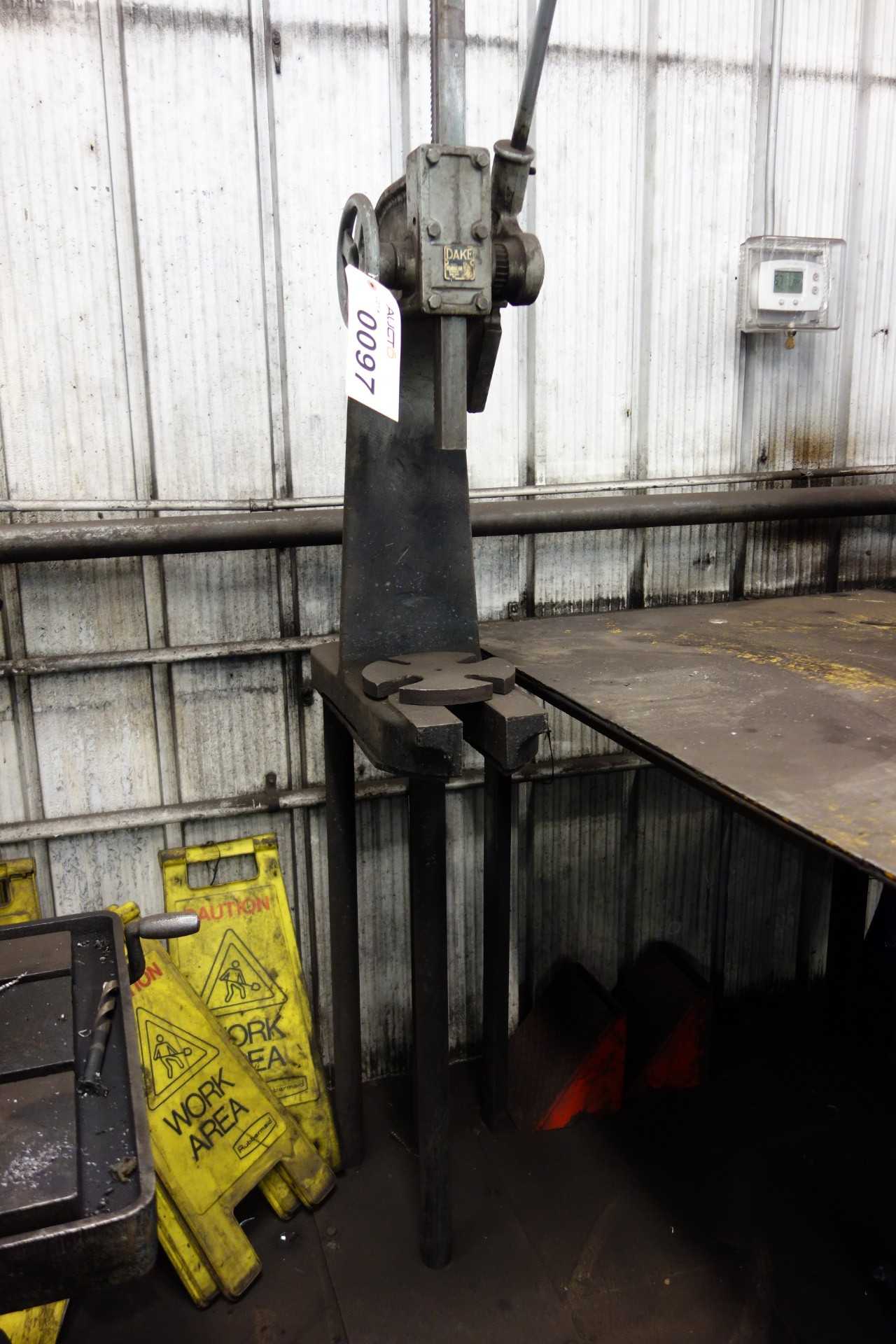 DAKE 1 1/2B 3 TON RATCHET LEVER BENCH ARBOR PRESS - METAL SAWS