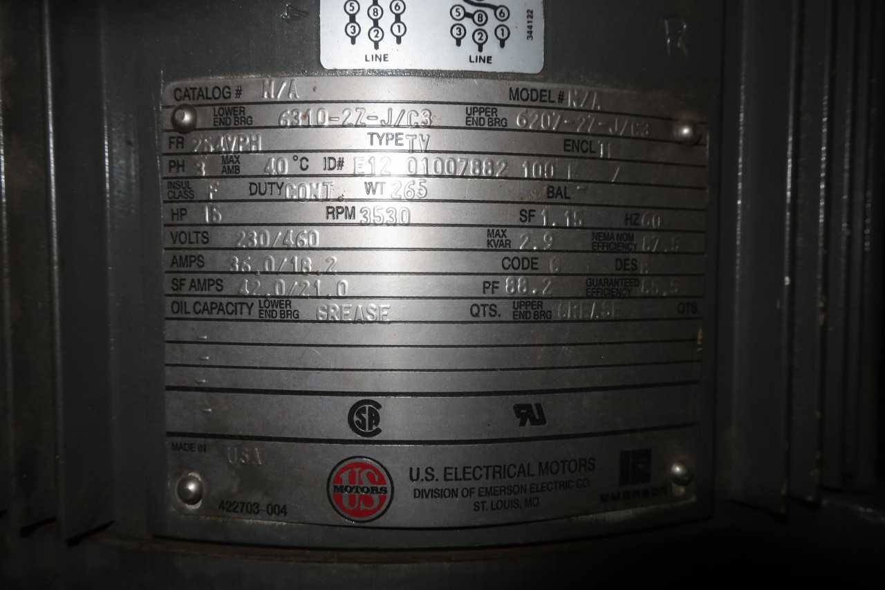 LOT OF 2 US 460V AC MOTORS - ELECTRIC MOTORS