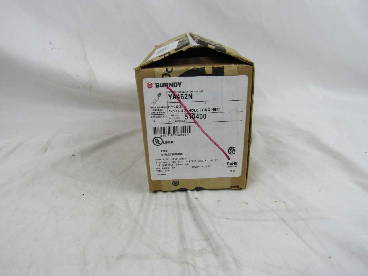 Lot of Quantity 10x YA452N Electrical Terminal Connectors - ELECTRICAL COMPONENTS