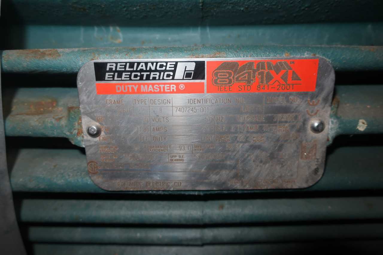 RELIANCE 7407245-001 MOTOR 575V 30HP 3PH 1180RPM - ELECTRIC MOTORS
