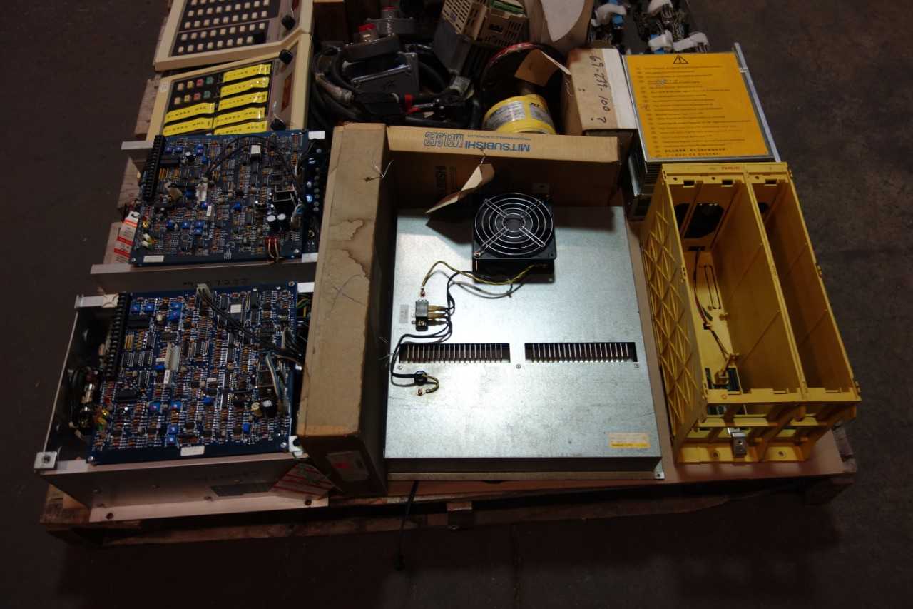 1 PALLET OF ASSORTED ELECTRICAL- MOTOR DRIVES, MEDIA CONVERTER- ABB, BAILEY, YASKAWA - MOTOR DRIVES