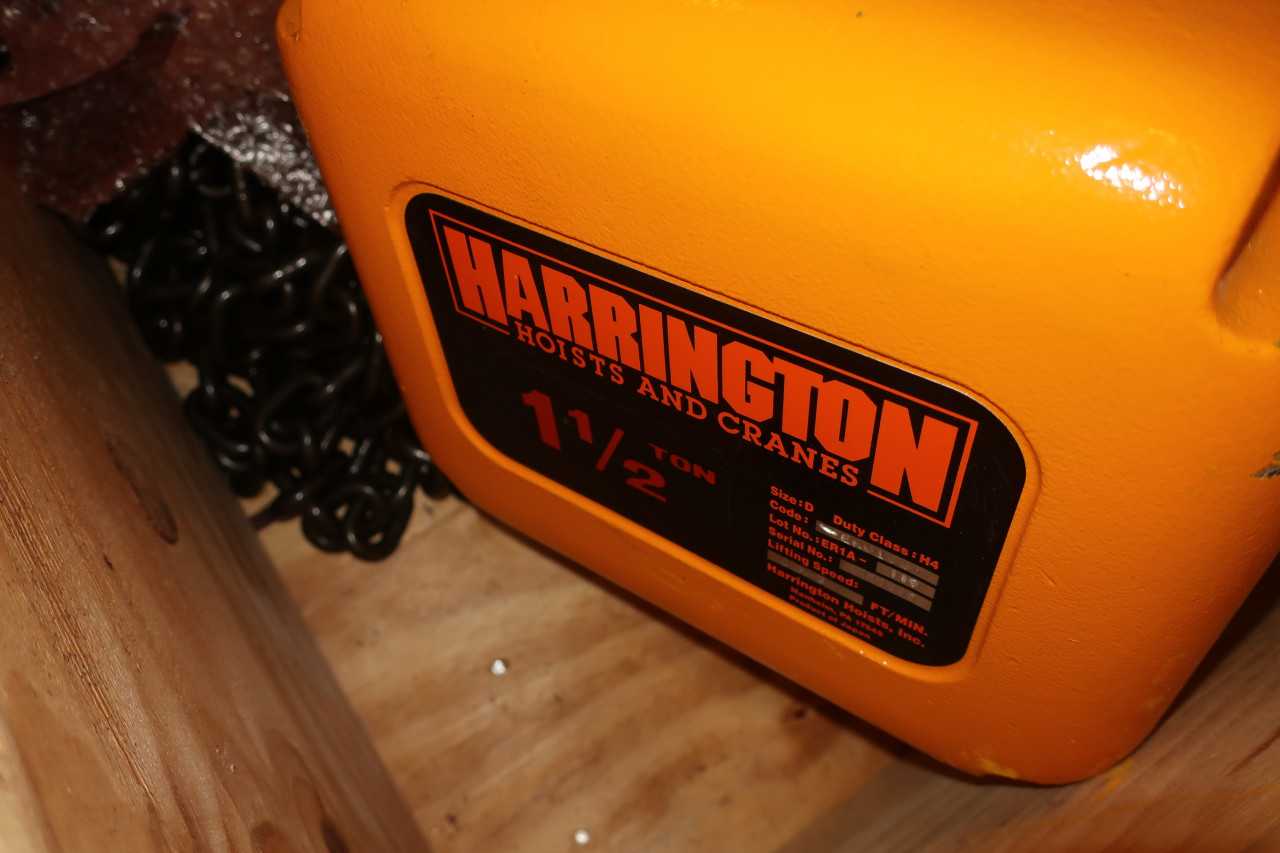 3 PALLETS OF ASSORTED HOISTS 1/2TON-2-1/2TON - LIFTING EQUIPMENT