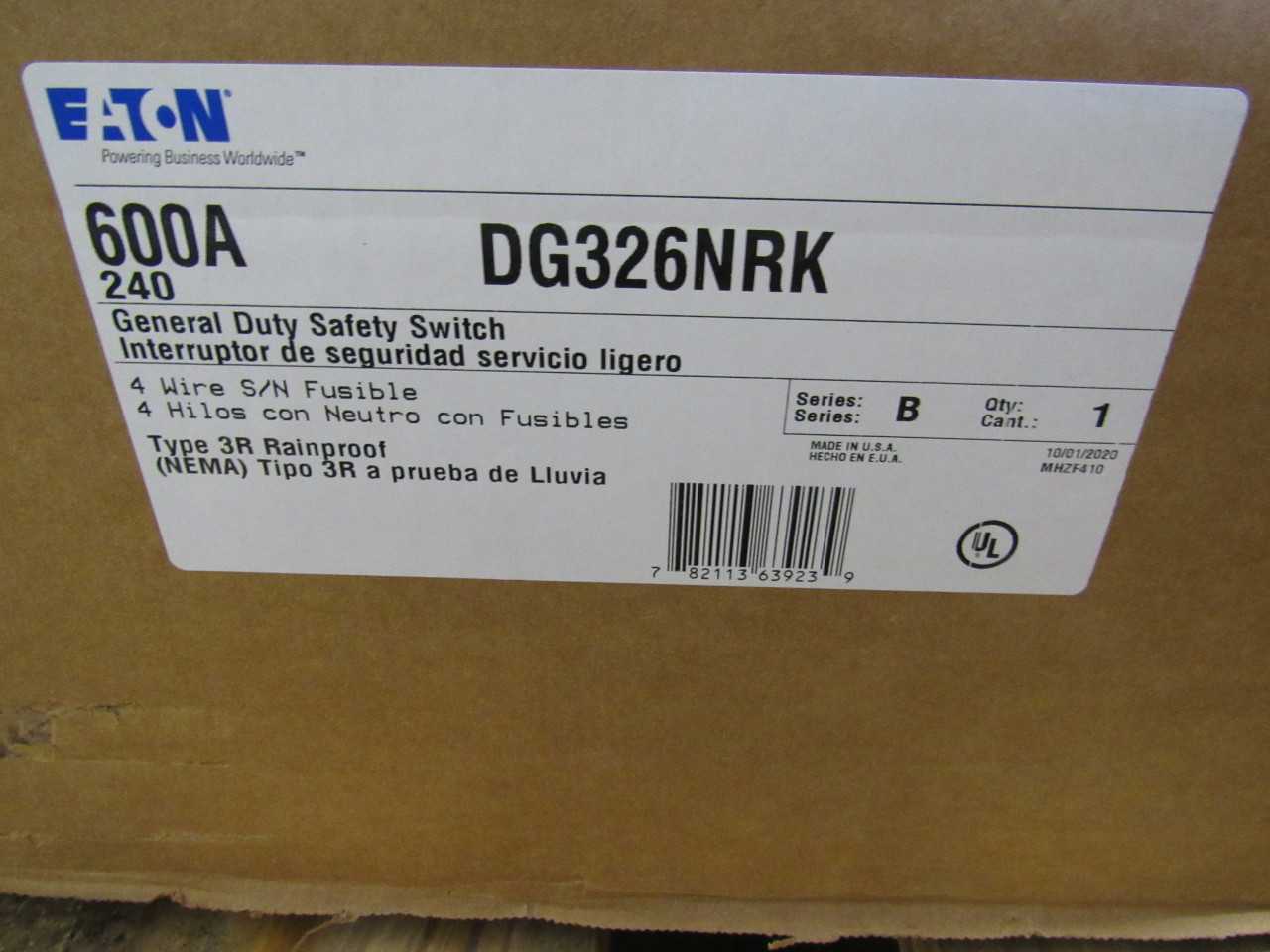 Eaton Safety Switch - ELECTRICAL COMPONENTS