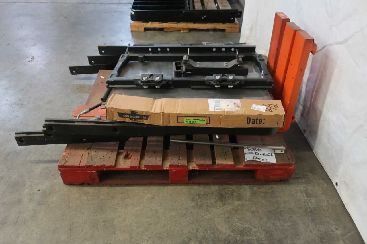 PALLET OF ASSORTED FORKLIFT PARTS AND ACCESSORIES - FORKLIFTS