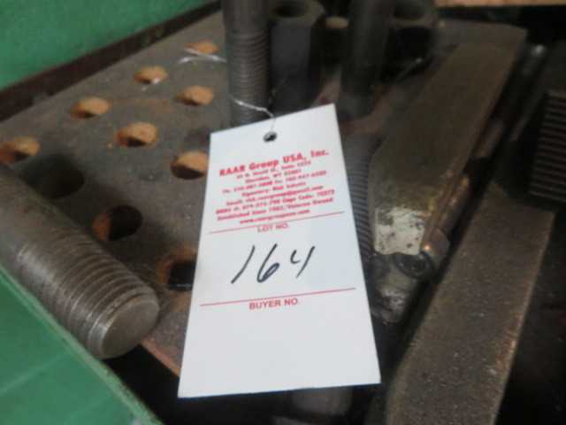 Steel table, cabinets, contents and parallels on floor - MISCELLANEOUS