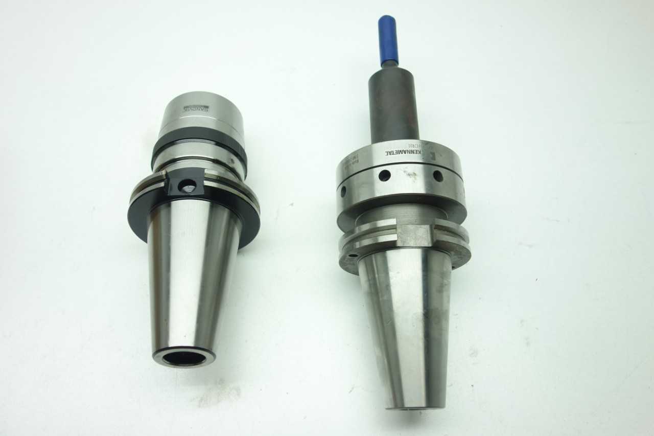 LOT OF ASSORTED CAT50 TOOL HOLDERS - SCHUNK, KENNAMETAL, SANDVIK - MACHINING ACCESSORIES & TOOLING