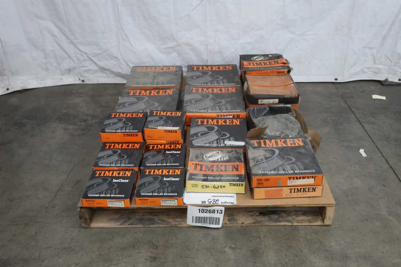 PALLET OF ASSORTED TIMKEN ROLLER BEARINGS - BEARINGS