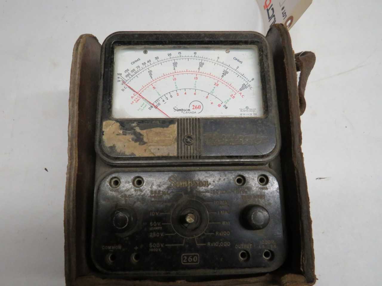 SIMPSON CANADA SERIES 6 MODEL 260 METER - ELECTRICAL COMPONENTS
