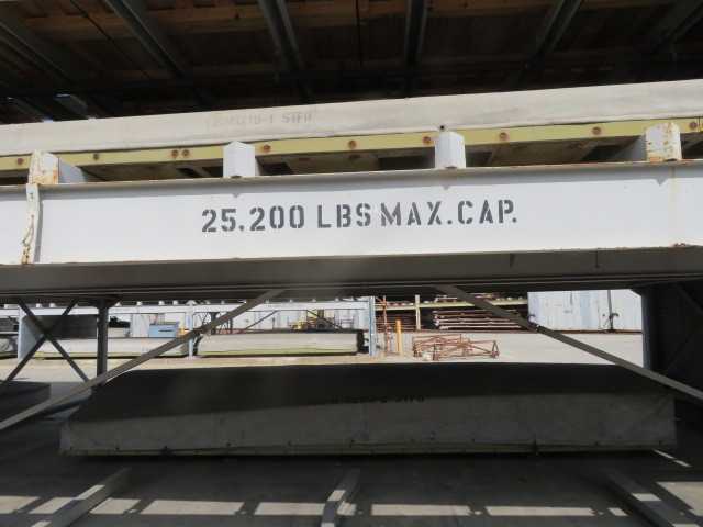 25,200 Lb capacity storage racks, 132' long X 30' H X 120" long forks - PALLET RACKING