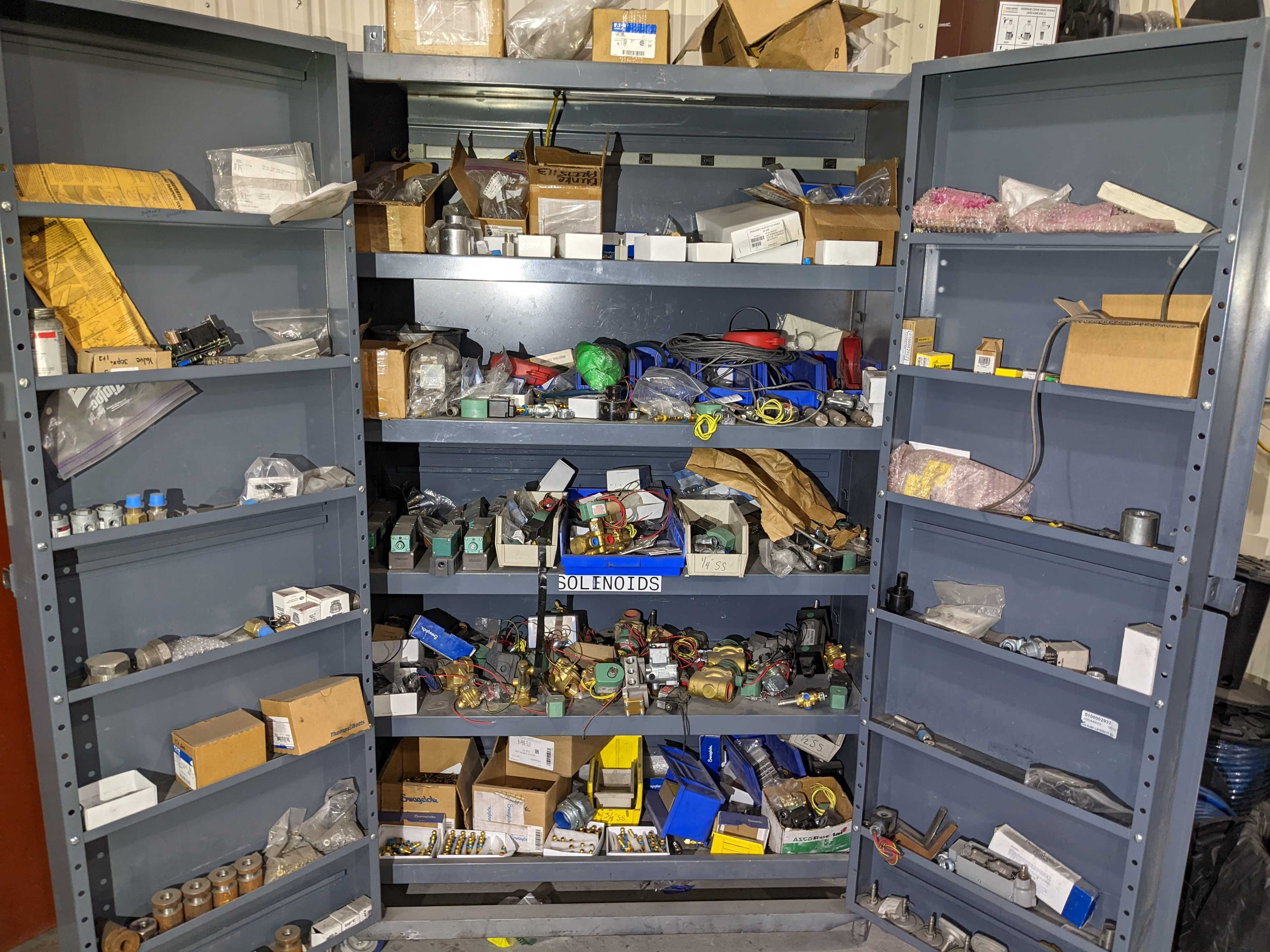 CABINET WITH CONTENTS - INDUSTRIAL PARTS