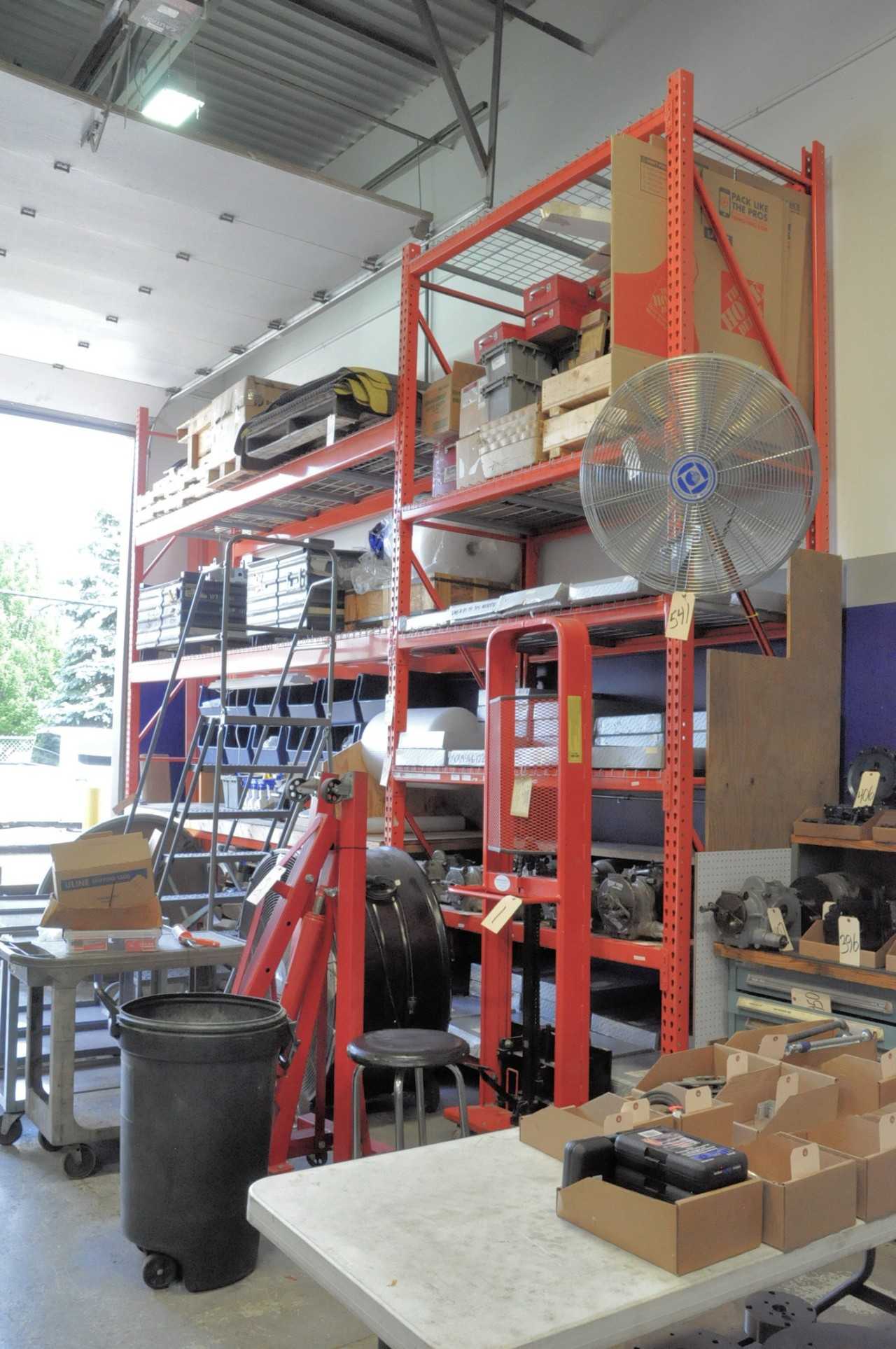 Lot-18' W x 3' D x 14' H Pallet Racking with Screen Decking, (Contents Not Included), (Not to Be Removed Until Empty) - MATERIAL HANDLING