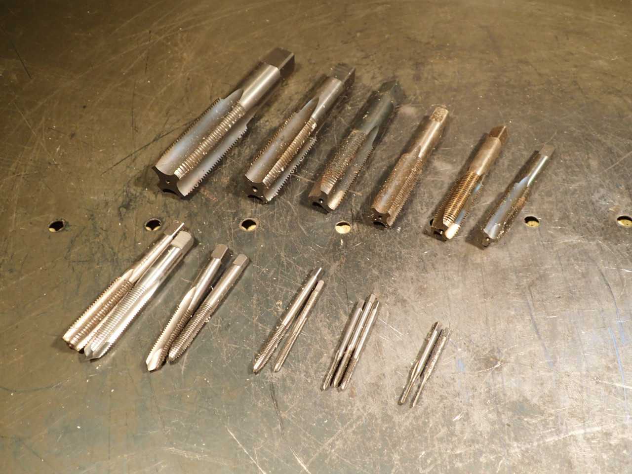 16 Piece Set UNF of Hand Thread Taps: #0-80 to 1"-14 NF - HOLEMAKING TOOLS